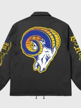 Mister Cartoon Los Angeles Rams Coach Jacket Back Look