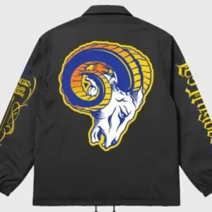 Mister Cartoon Los Angeles Rams Coach Jacket Back Look