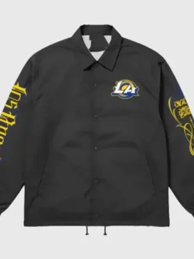 Mister Cartoon Los Angeles Rams Coach Jacket Front Look