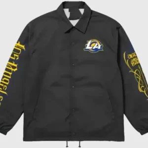 Mister Cartoon Los Angeles Rams Coach Jacket Front Look