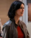 Morena Baccarin Sheriff Country Brown Leather Jacket