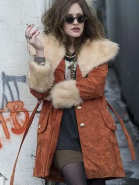 Mr. Robot Carly Chaikin Shearling Coat