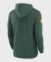 NFL Bay Packers Sideline Hoodie Back Look