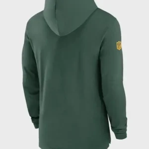 NFL Bay Packers Sideline Hoodie Back Look