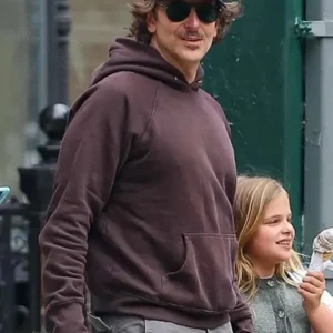 NYC 2025 Bradley Cooper Brown Hoodie