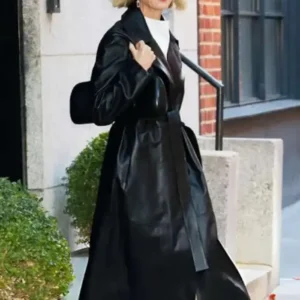 NYC 2025 Naomi Watts Black Leather Coat