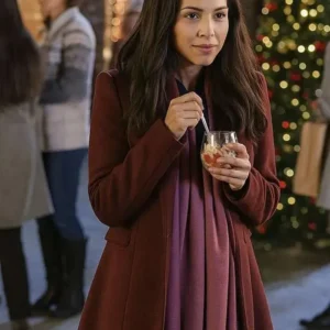 Nazneen Contractor Christmas Ring Coat Back Look