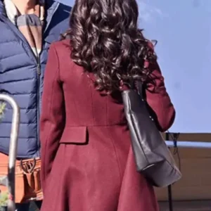 Nazneen Contractor Christmas Ring Coat Back Look