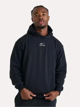 Nike PRO Dri-FIT Mid Layer Training Hoodie Front LooK