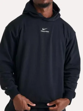 Nike Pro Dri-FIT Training Black Hoodie Back