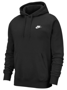 Nike Sportswear Club Black Hoodie Side