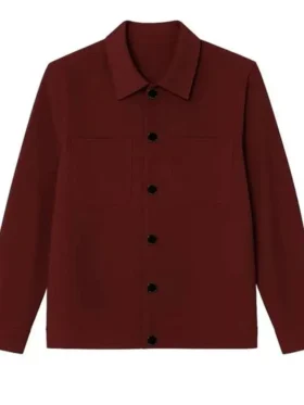 Niko Omilana The Celebrity Traitors Maroon Jacket Front Look