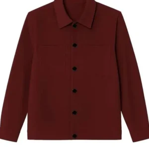 Niko Omilana The Celebrity Traitors Maroon Jacket Front Look