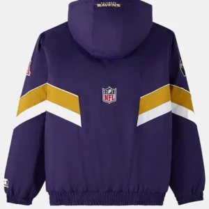 OVO x NFL Baltimore Ravens Jacket Back Look