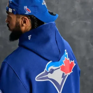 OVO x New Era x MLB Toronto Blue Jays Hoodie Back Look