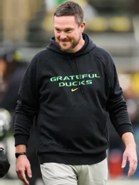 Oregon Ducks Grateful Ducks Black Hoodie Side