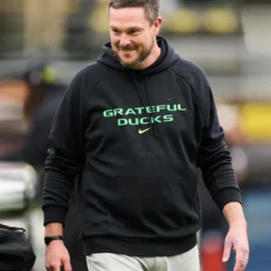 Oregon Ducks Grateful Ducks Black Hoodie Side