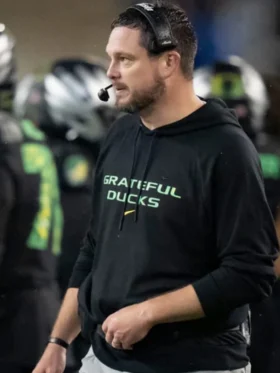 Oregon Ducks Grateful Ducks Black Hoodie Back