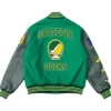 Oregon Grateful Ducks Letterman Jacket Back Look