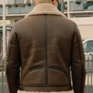 PLK “Tu Vois Comment” Shearling Leather Jacket Back look