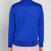 Palm Angels Track Taped Zip Up Blue Jacket Back look