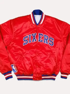 Philadelphia Sixers Starter Varsity Jacket Front Look