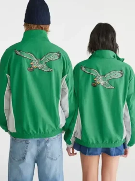 Philadelphia Eagles Full-Zip Track Jacket Back Look