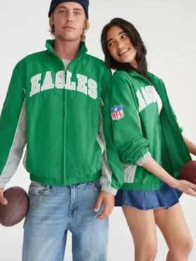 Philadelphia Eagles Full-Zip Track Jacket Front look
