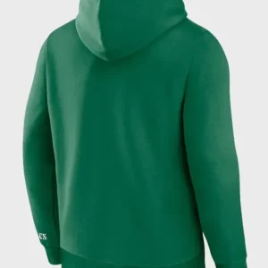 Philadelphia Eagles Kelly Green Legacy Fleece Hoodie Back Look