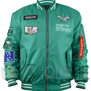 Philadelphia Eagles New Era x Alpha Industries Bomber Jacket