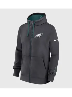 Philadelphia Eagles Playbook Page Club Nike Hoodie Front Look