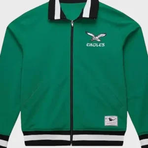 Philadelphia Eagles Retro Track Jacket Front Look
