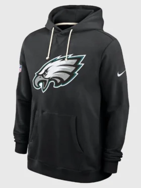 Philadelphia Eagles Sideline Black Hoodie Front