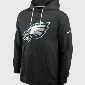 Philadelphia Eagles Sideline Black Hoodie Front