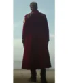 Pilou Asbæk Foundation S03 Maroon Coat Back Look