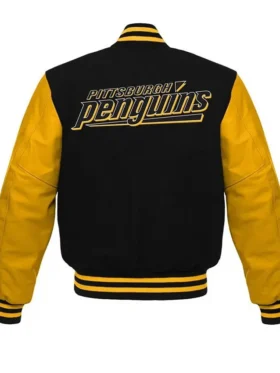 Pittsburgh Penguins NHL Varsity Jacket Back Look