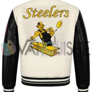 Pittsburgh Steelers Retro Classic Varsity Jacket back