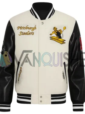 Pittsburgh Steelers Retro Classic Varsity Jacket front