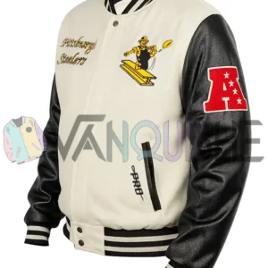 Pittsburgh Steelers Retro Classic Varsity Jacket lefft