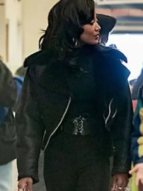 Power Book III Patina Miller Black Leather Jacket