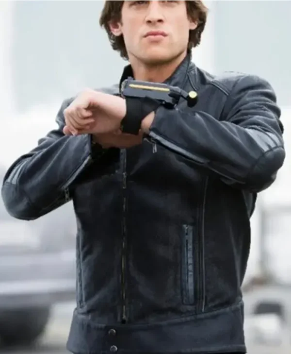 Buy the Power Rangers RPM Green Ziggy Leather Jacket