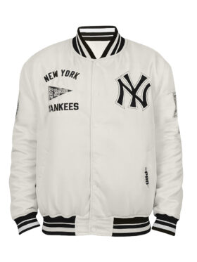 Retro New York Yankees Satin Varsity Jacket