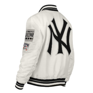 Retro New York Yankees Satin Varsity Jacket Sale