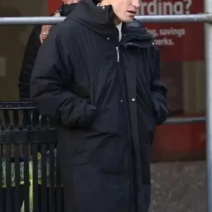 Robert Pattinson Here Comes the Flood Hooded Coat