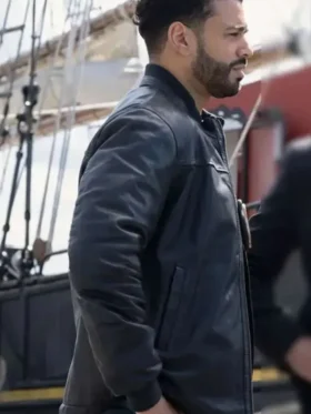 Ryan Broussard Boston Blue Black Leather Jacket