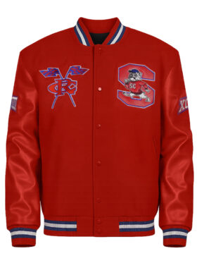 SC State University Red Varsity Jacket