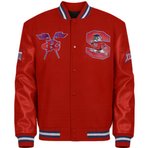 SC State University Red Varsity Jacket