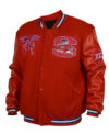 SC State University Red Varsity Jacket Left
