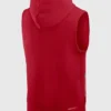 San Francisco 49ers Sideline Sleeveless Hoodie Back Look