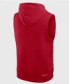 San Francisco 49ers Sideline Sleeveless Hoodie Back Look
